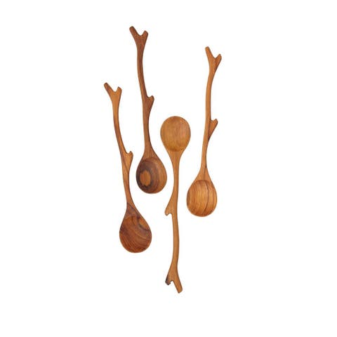 Teak Twig Spoons - Set of 4