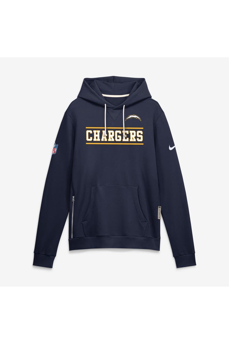 Men's Nike Navy Los Angeles Chargers Standard Issue Replay Officials Alternate Dri-FIT Hoodie, Alternate, color, Navy