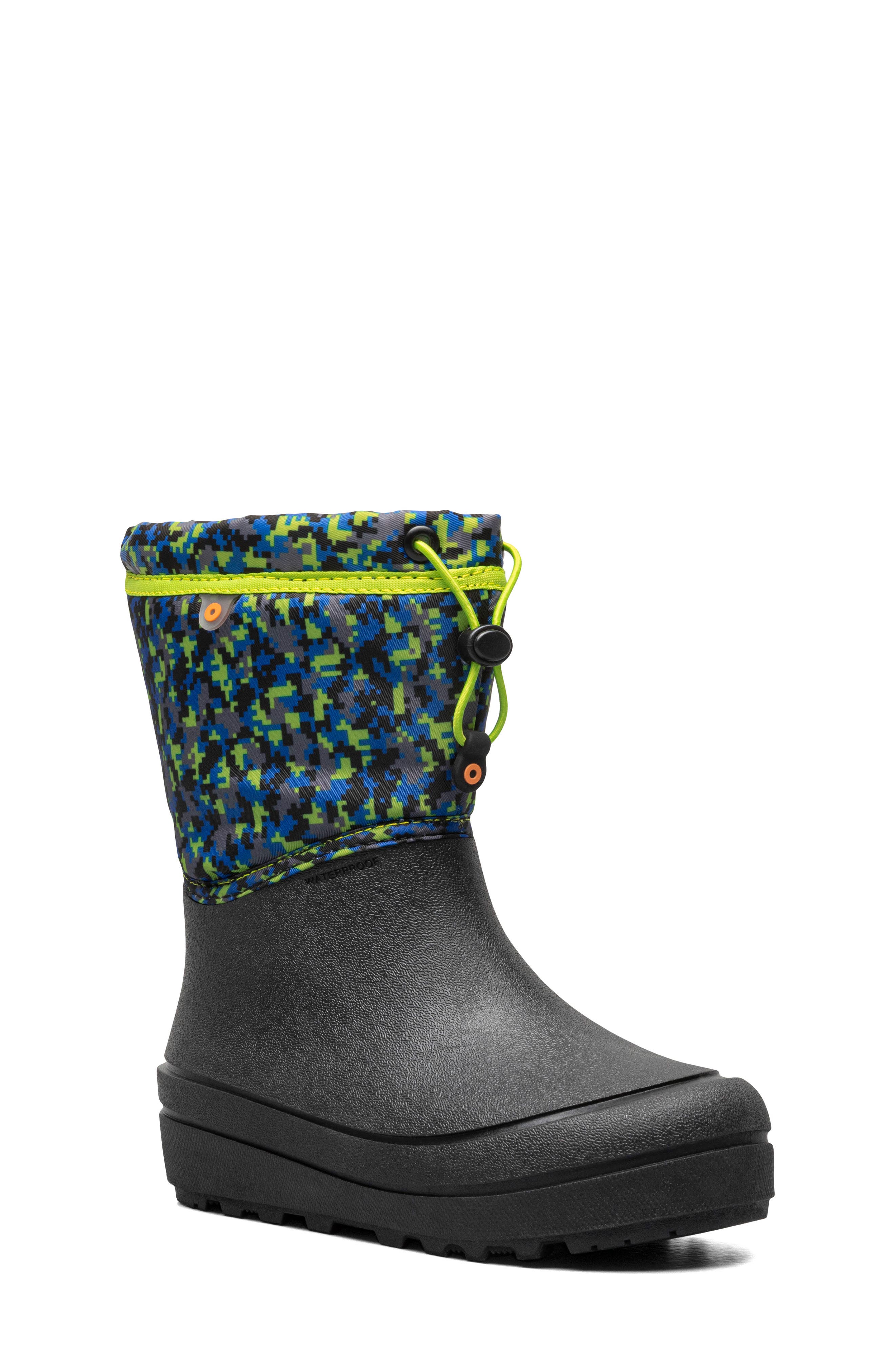 Bogs Kids' Snow Shell Digital Maze Waterproof Snow Boot | Nordstromrack
