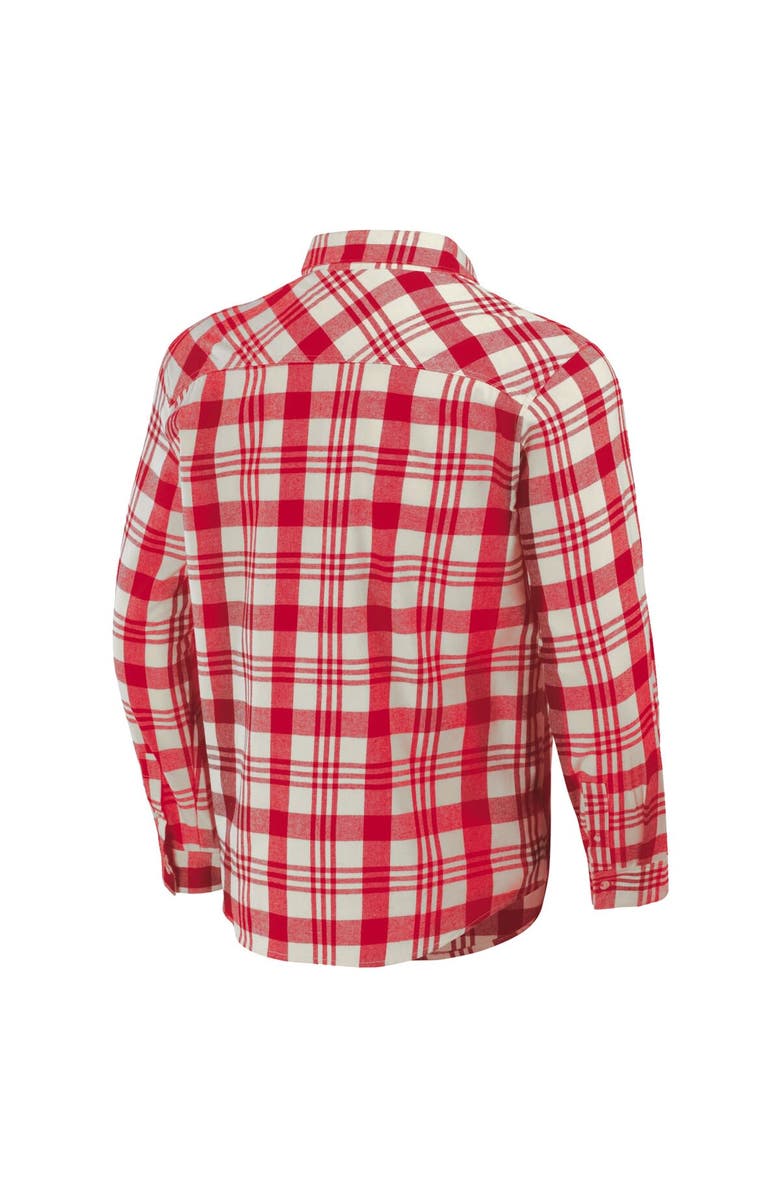 Darius Rucker Collection by Fanatics Men's Darius Rucker Collection by Fanatics Red St. Louis Cardinals Plaid Flannel Button-Up Shirt, Alternate, color, Red