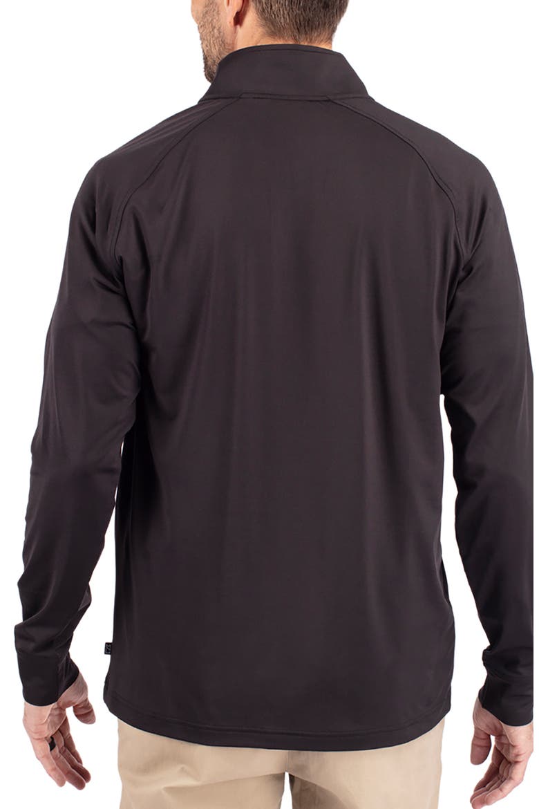 Adapt Knit Quarter Zip Pullover, Alternate, color, BLACK/HUNTER