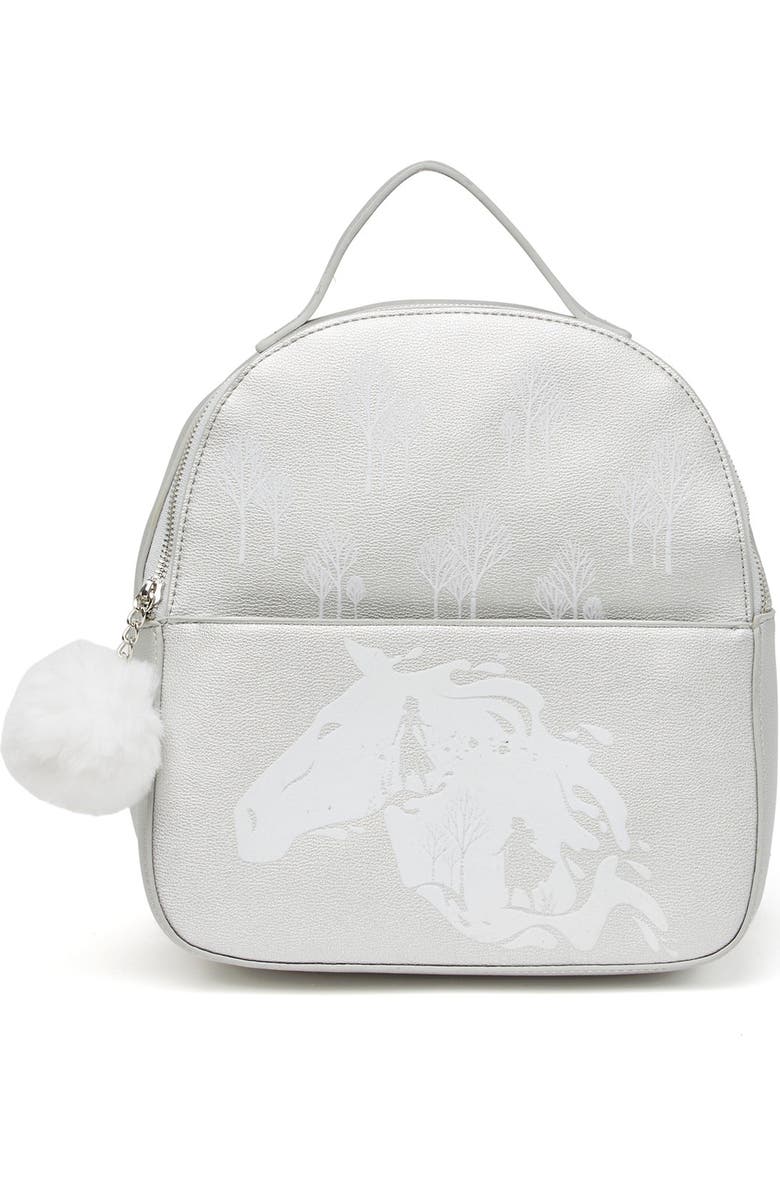 Danielle Nicole Frozen 2 Pompom Backpack, Main, color,