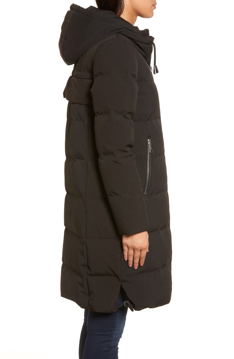 Donna Karan New York DKNY Channel Quilted Puffer Coat, Alternate, color, 
