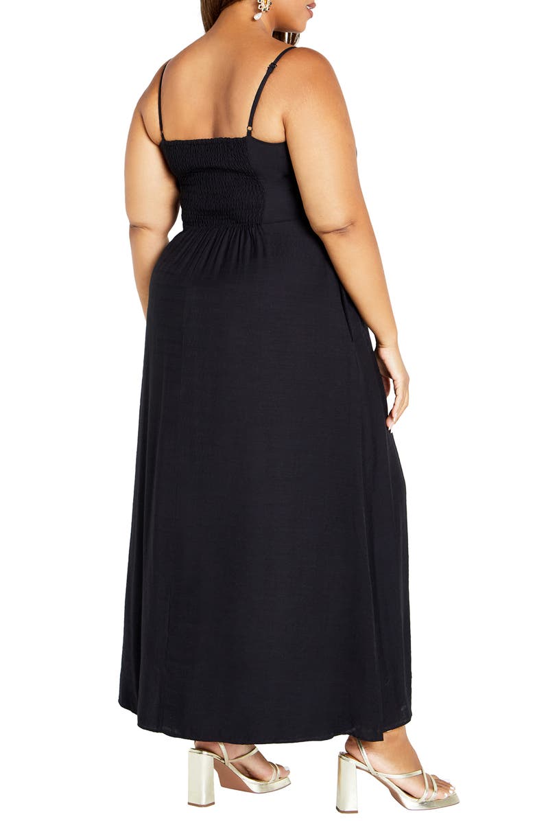 City Chic Martina Lace Trim Dress, Alternate, color,