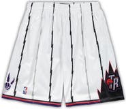 Mitchell & Ness Men's Mitchell & Ness White Toronto Raptors Big & Tall Hardwood Classics Team Swingman Shorts