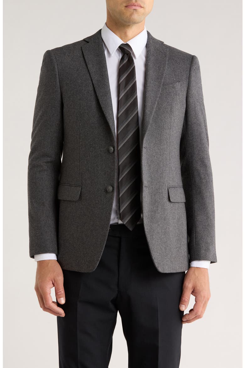 Two-Button Blazer, Main, color, GREY