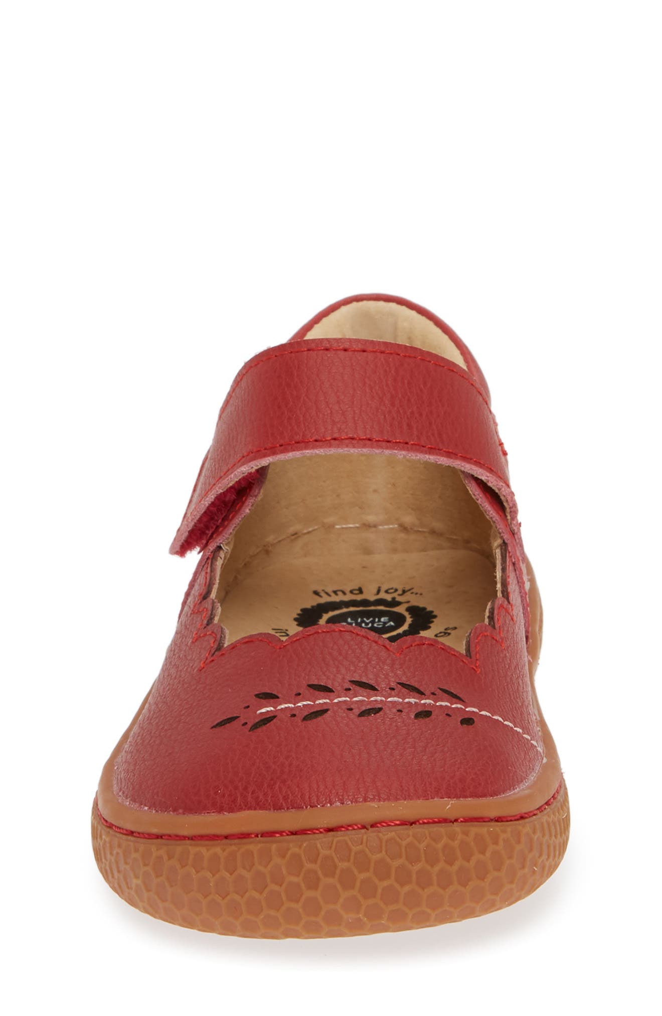 Juniper Scalloped Glitter Mary Jane, Alternate, color, SCARLET