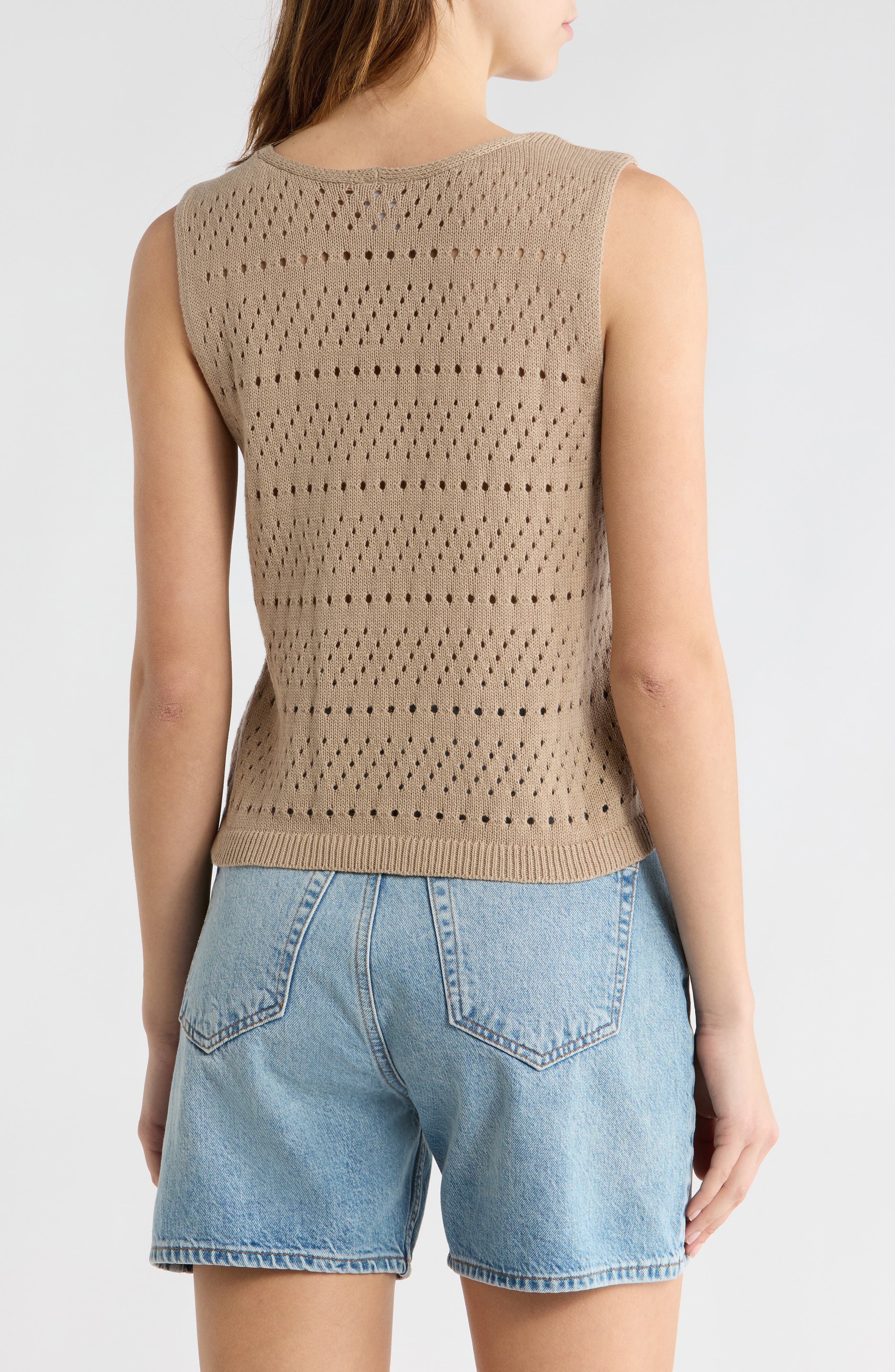 Tie Front Sweater Tank - image 4