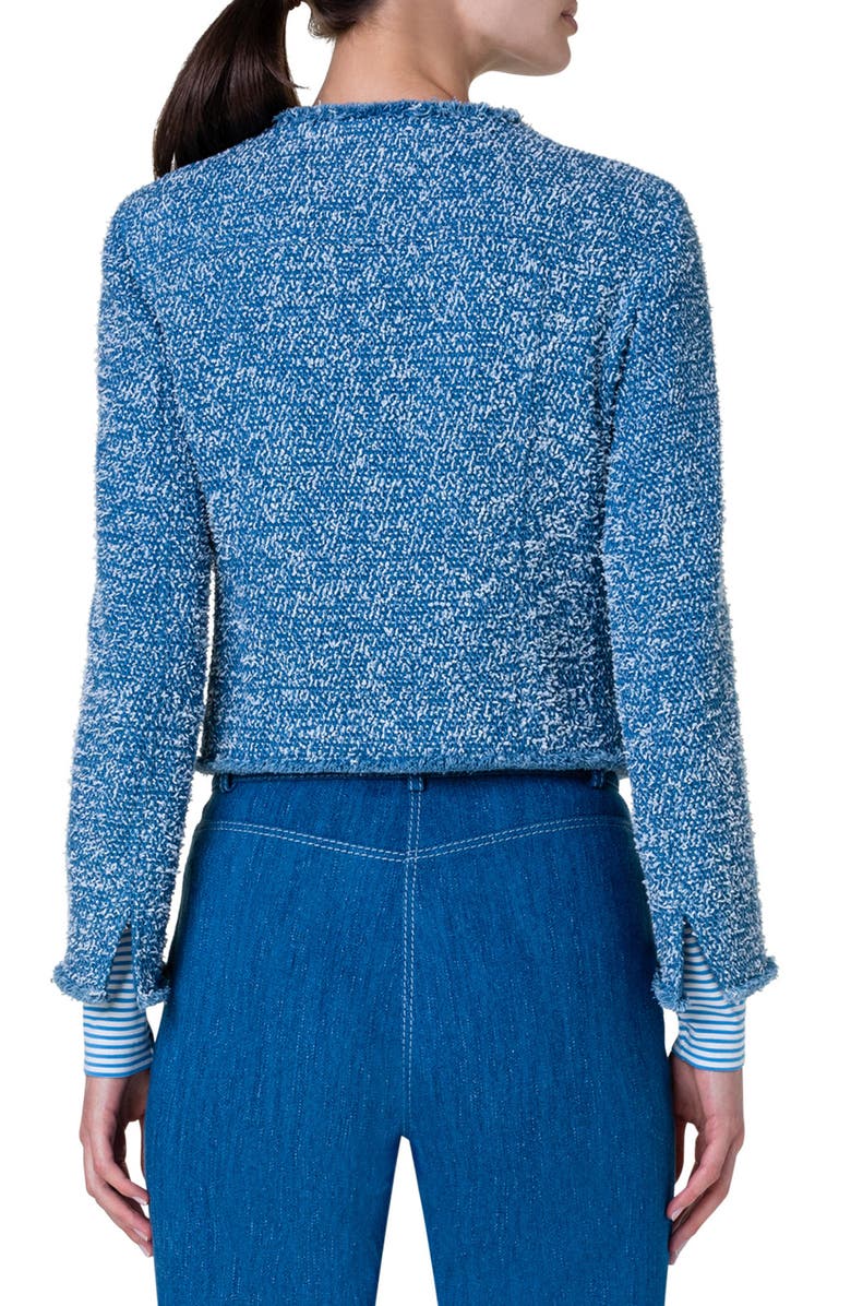 Akris punto Stretch Cotton Tweed Jacket, Alternate, color,