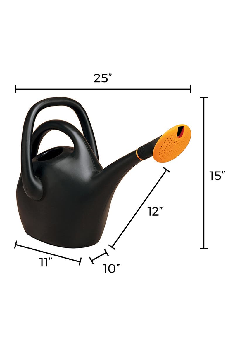 Bloem Watering Can Easy Pour 2.6 Gallon (333 Fl Oz) Black, Alternate, color, Black