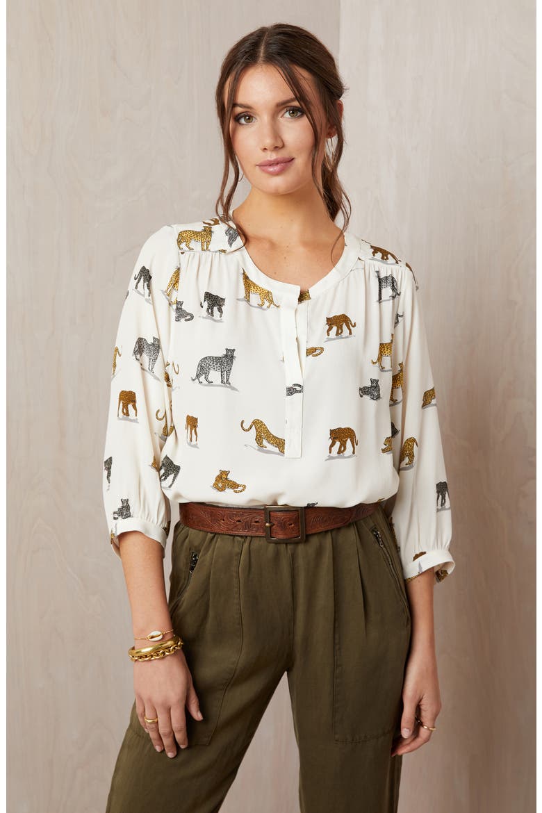 Cheetah Print Blouse, Alternate, color, PRINT