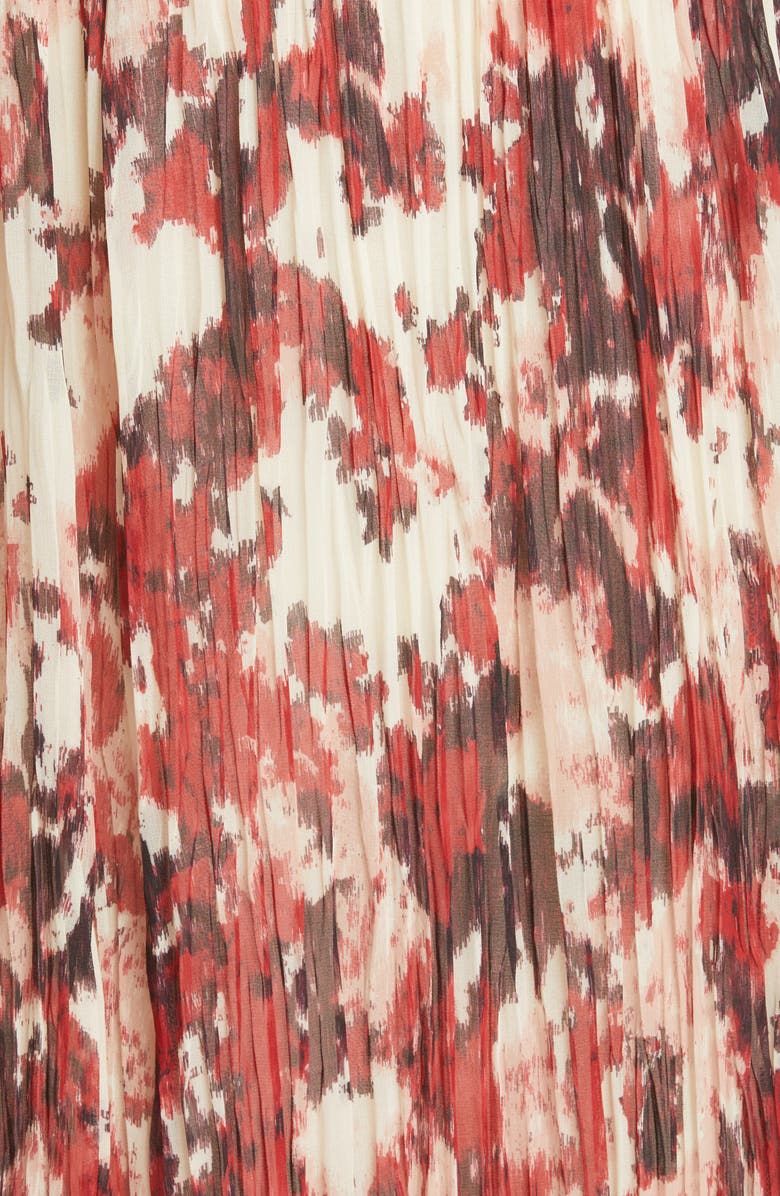 Altuzarra Kemmaren Floral Pleated Georgette Skirt, Alternate, color, 