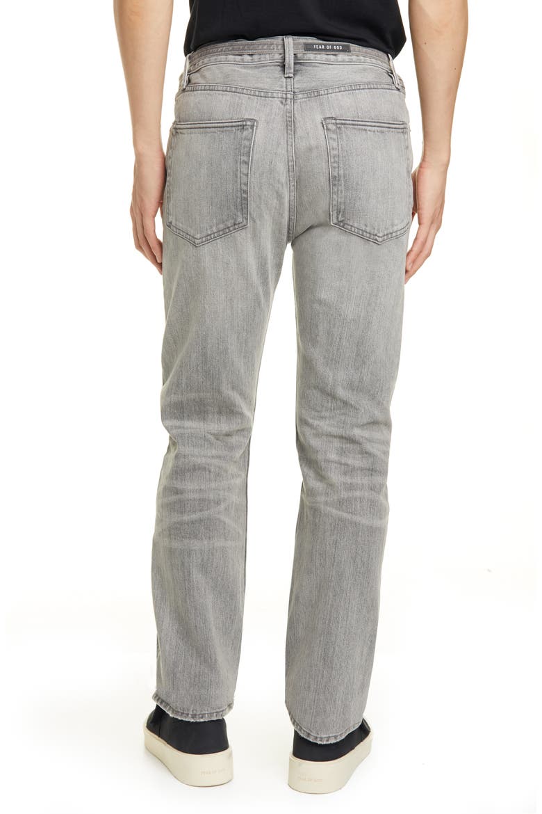 Tie Waist Relaxed Fit Jeans, Alternate, color, GOD GREY