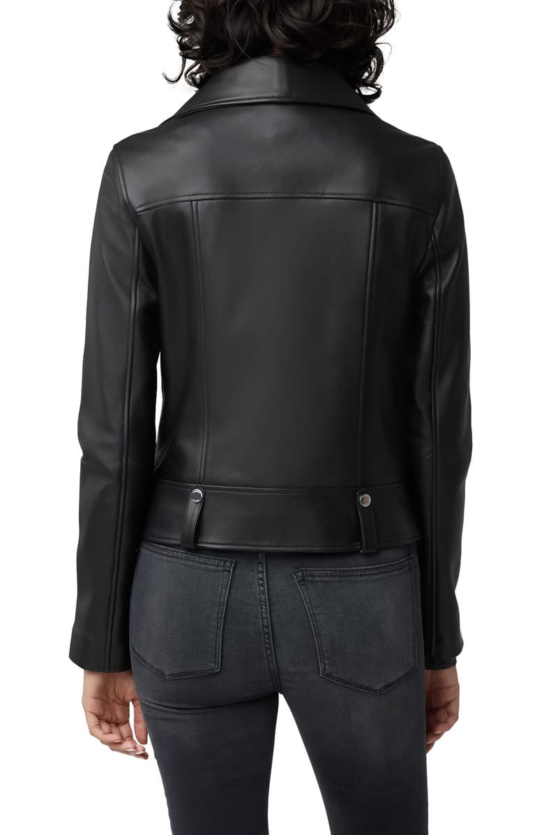 Soia & Kyo Ryder Leather Moto Jacket with Removable Bib, Alternate, color,