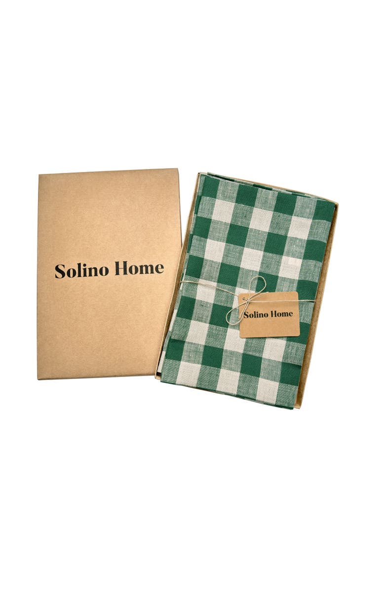 Solino Home Linen Dinner Napkins - Morgan Check, 20" x 20", Alternate, color, 