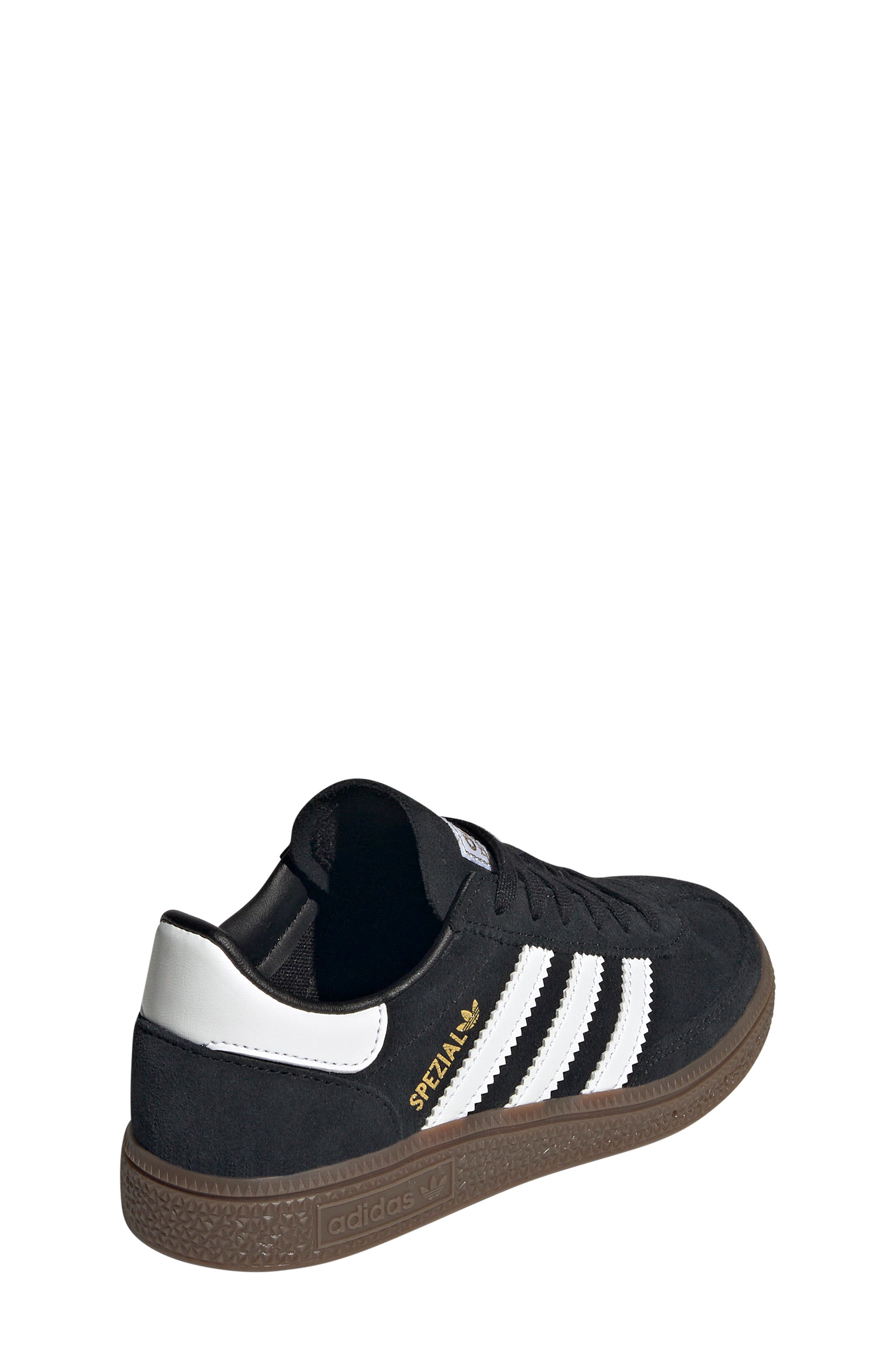 adidas Kids' Handball Spezial Sneaker, Alternate, color, Black/ White/ Gum
