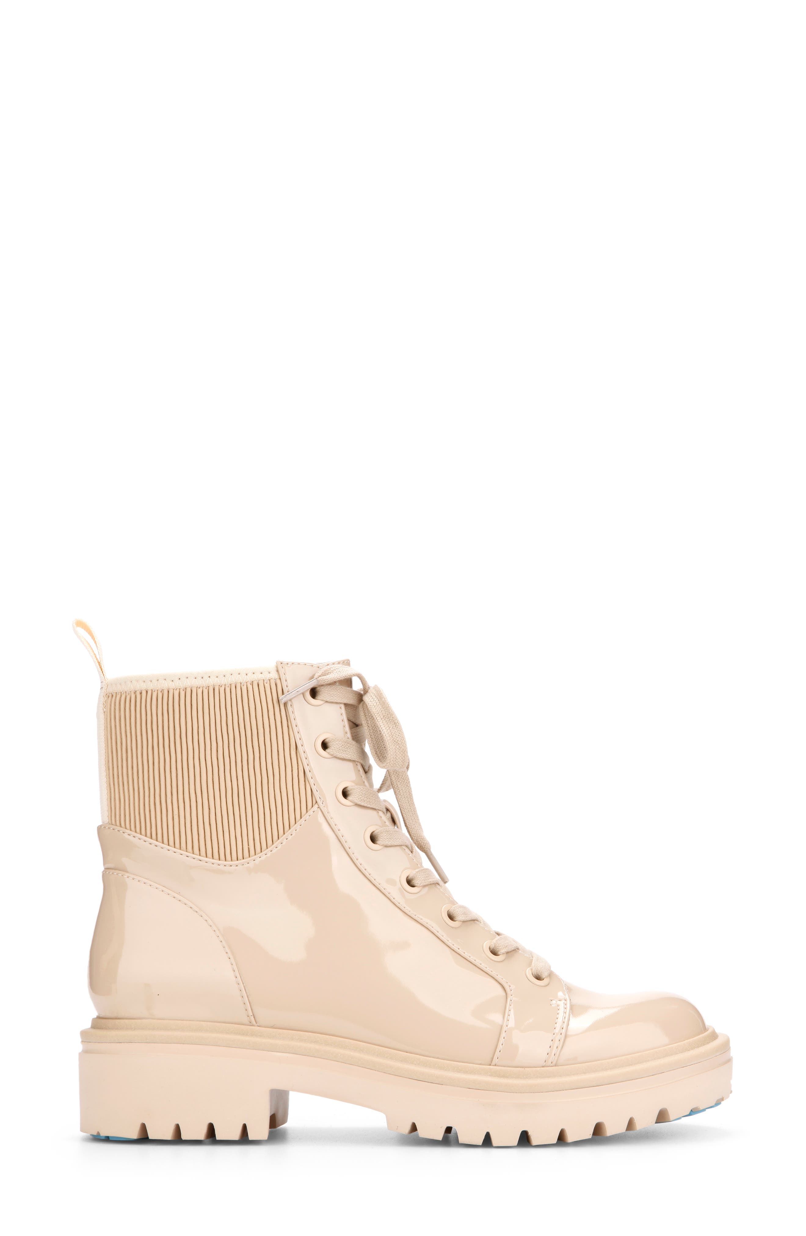 Kenneth Cole New York Rhode Light Lace-Up Lug Sole Combat Boot, Alternate, color, Sand