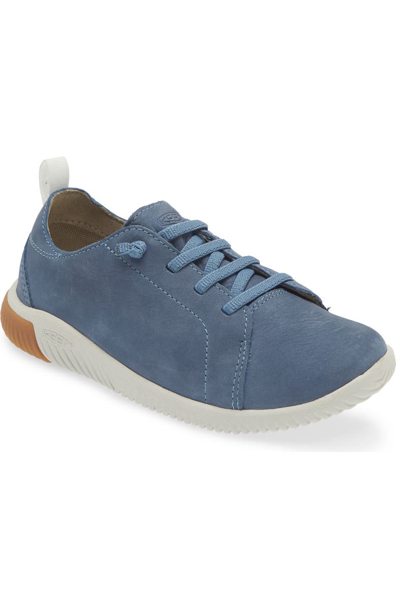 KEEN Kids' KNX Leather Sneaker, Main, color, Coronet Blue/ Vapor
