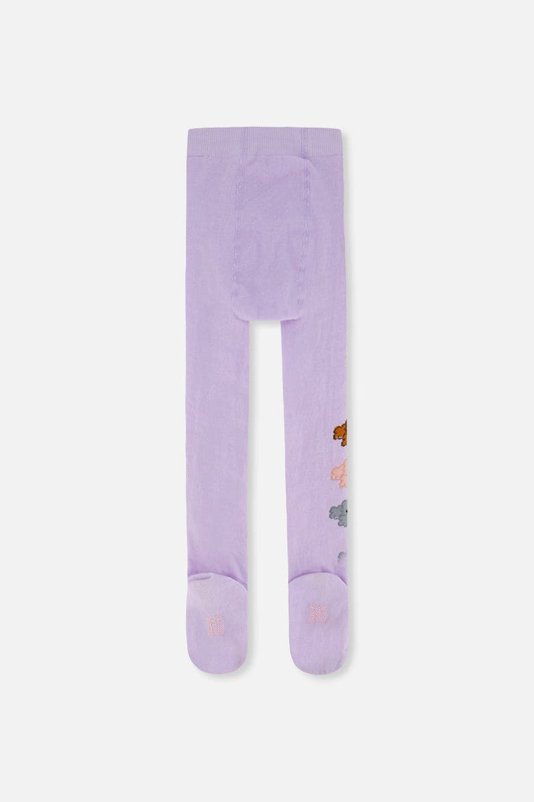 Cotton Blend Poodle Leg Tights, Alternate, color, Lavender