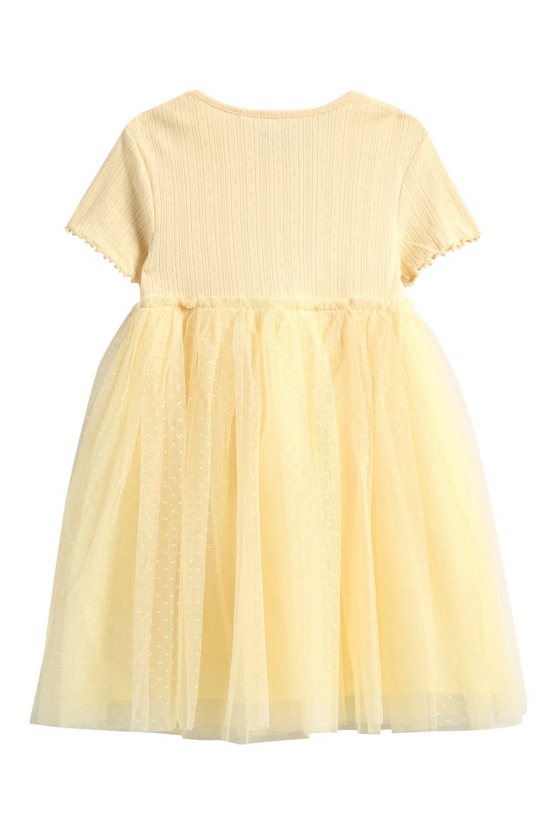 Kids' Tulle Skirt Appliqué Dress, Alternate, color, YELLOW