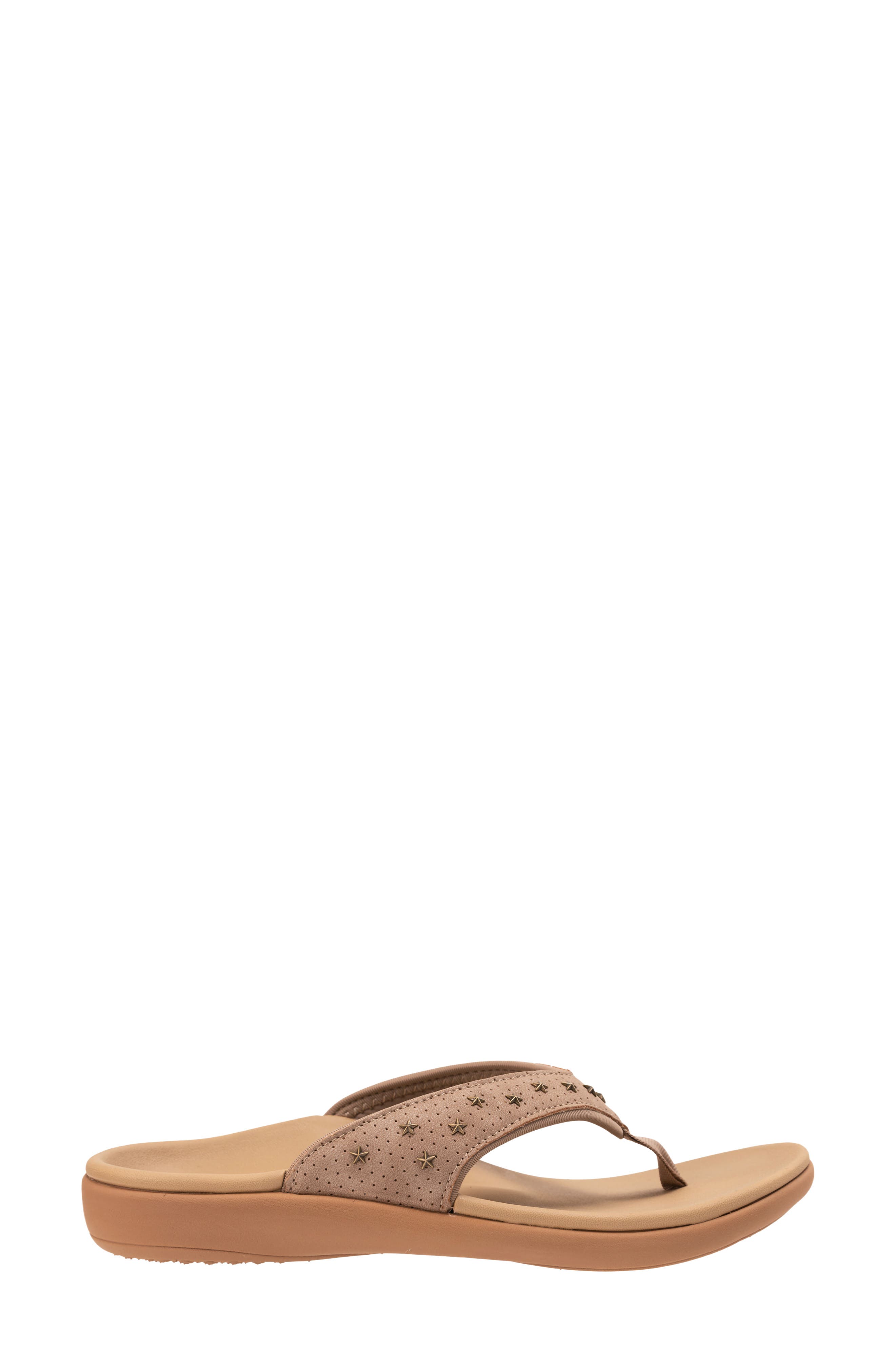 Yumi Star Flip Flop, Alternate, color, FOSSIL