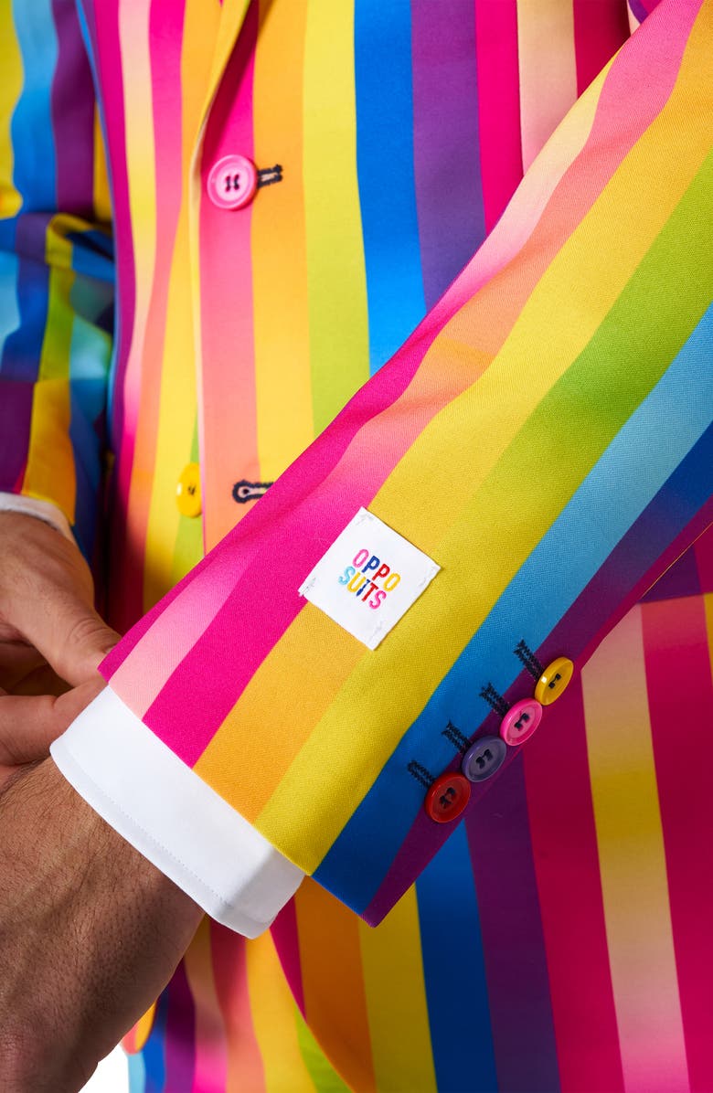 OppoSuits Rainbow Glaze 3-Piece Tuxedo Set, Alternate, color, Multi