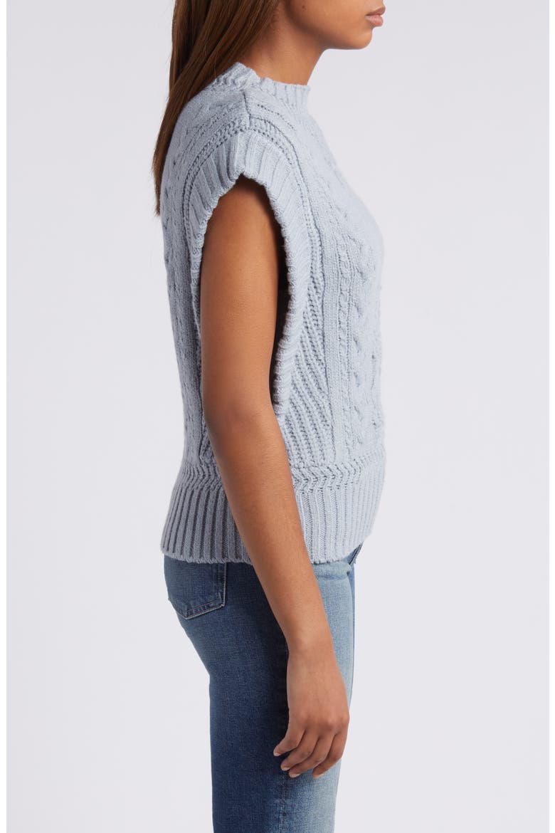 Cable Stitch Sweater, Alternate, color, HEATHER GREY