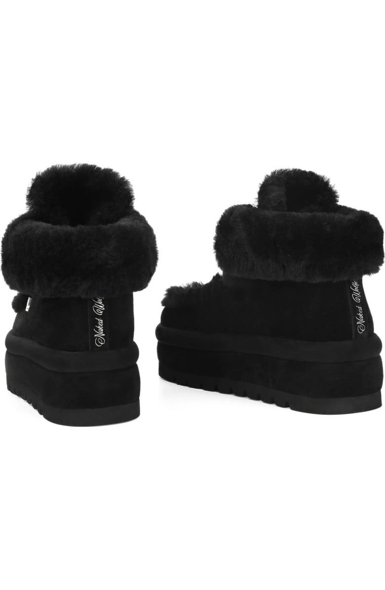 Naked Wolfe Bambi Black Suede/Shearling, Alternate, color, Black