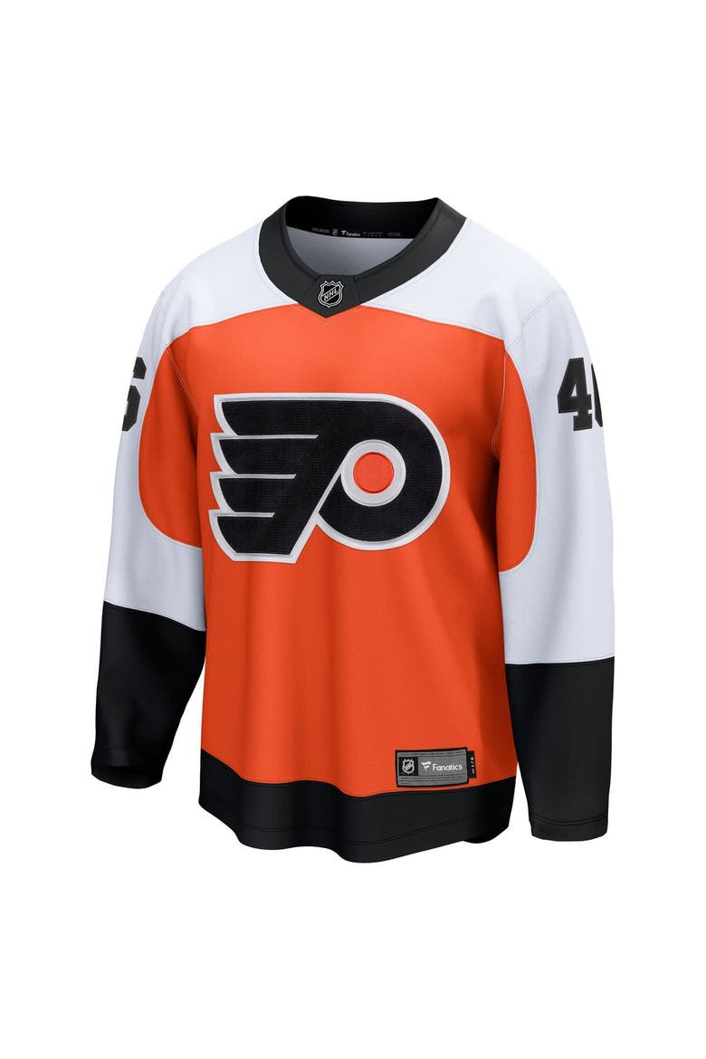 Men's Fanatics Trevor Zegras Orange Philadelphia Flyers Home Breakaway Jersey, Alternate, color, Orange