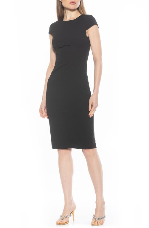 Alexia Admor Crysta Stretch Sheath Dress In Black