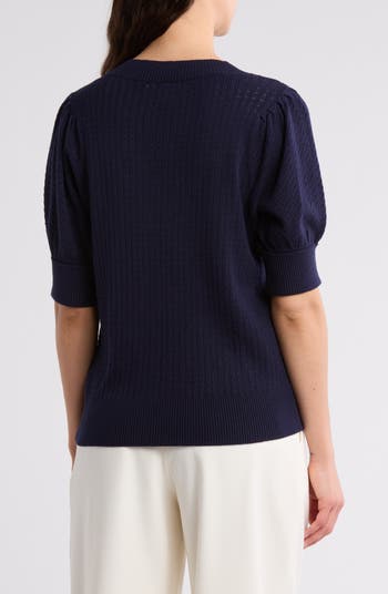 Pointelle Stitch Sweater