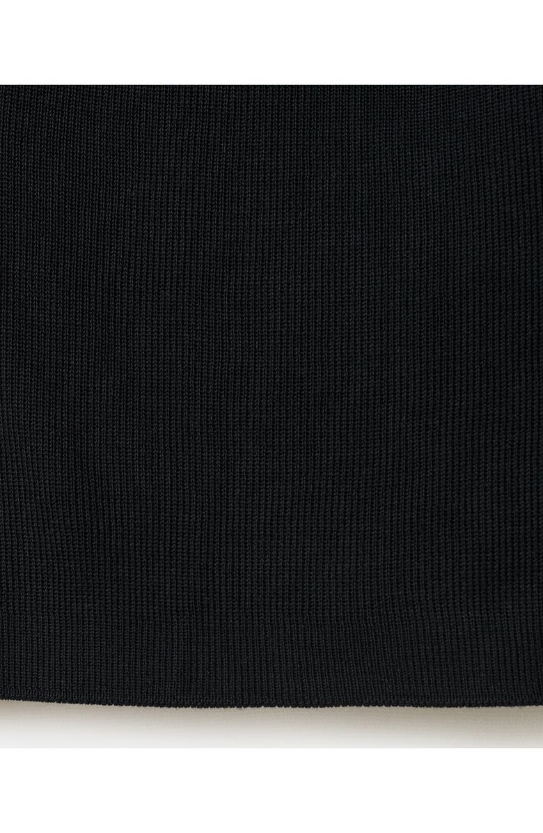 MANGO Knit Halter Neck Open Back Top, Alternate, color, Black