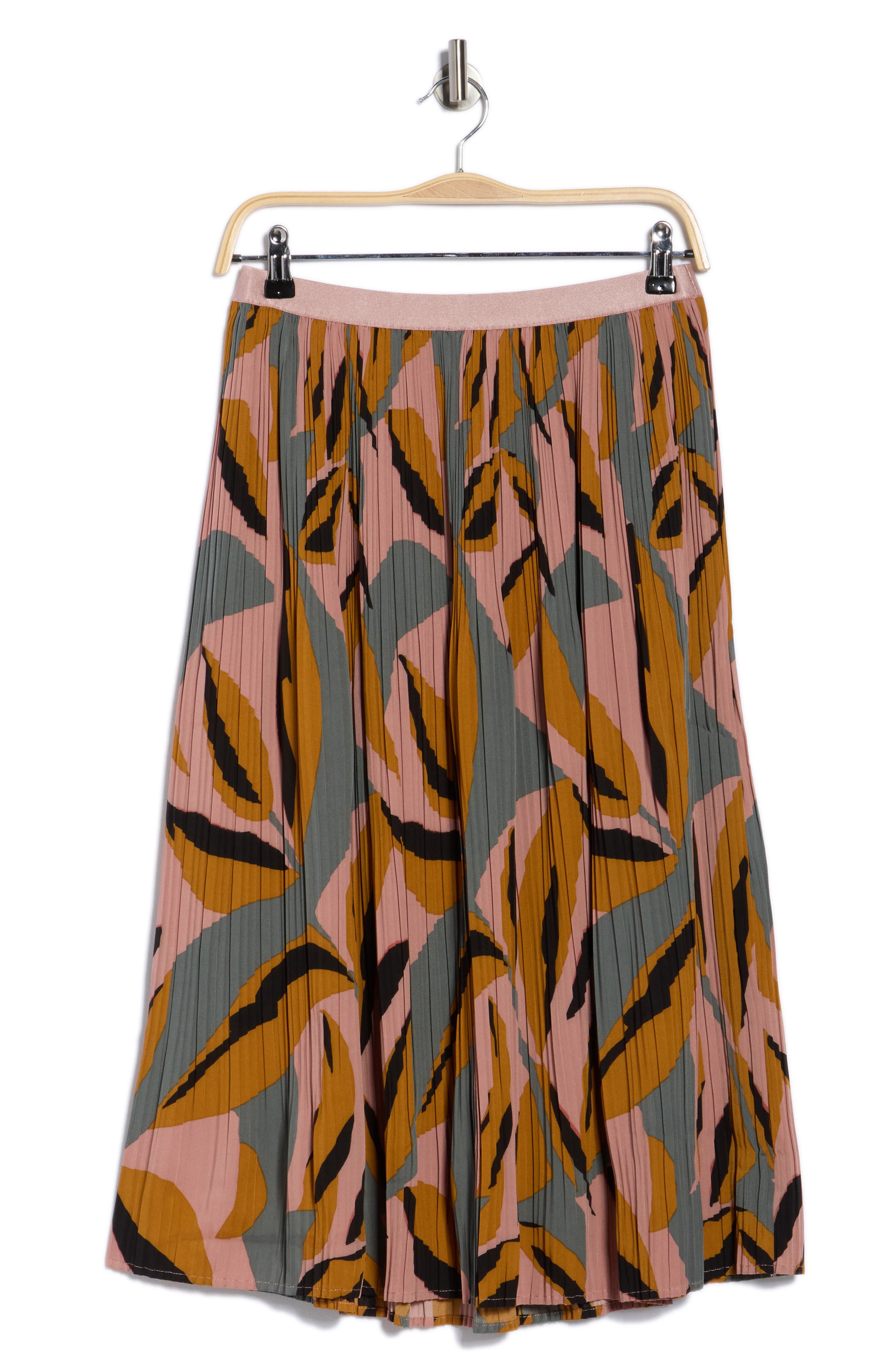 Pleated Midi Skirt