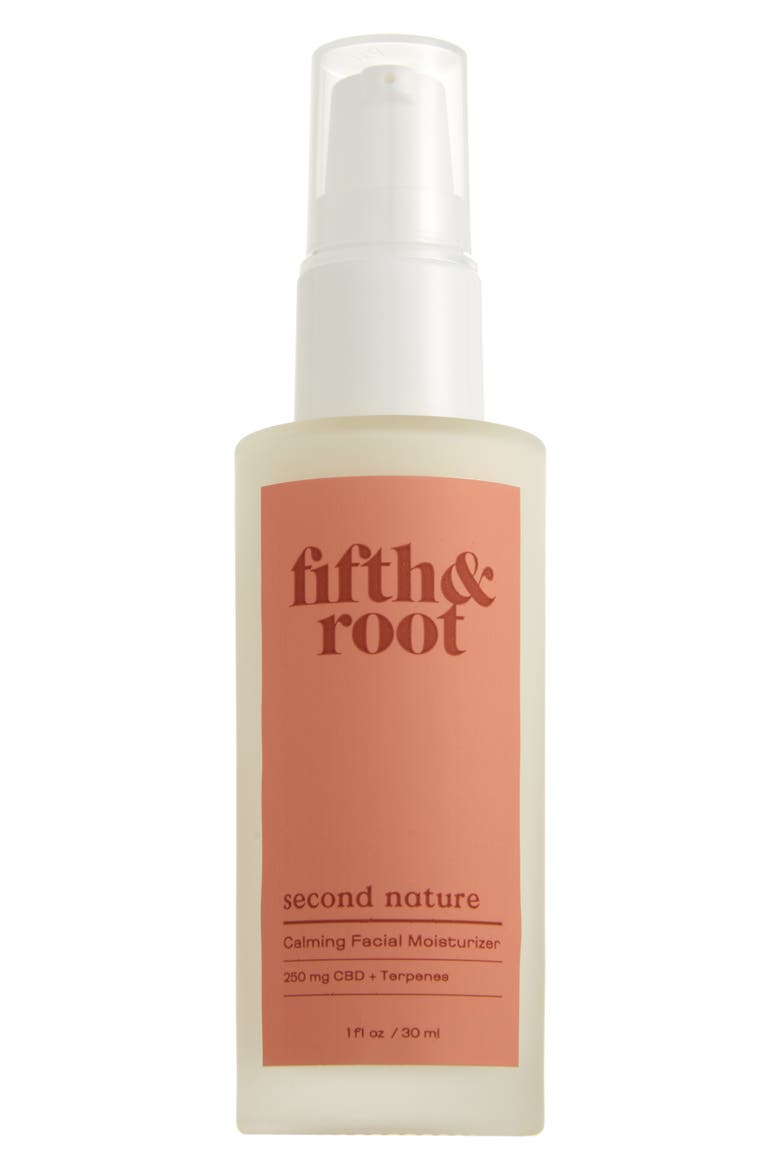 Fifth & Root Second Nature CBD Calming Facial Moisturizer, Main, color, CREAM