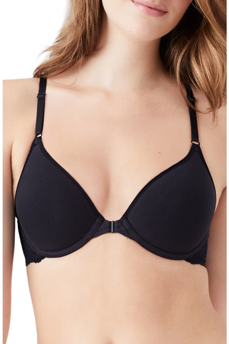 Front Close Underwire Racerback Bra, Main, color, NIGHT