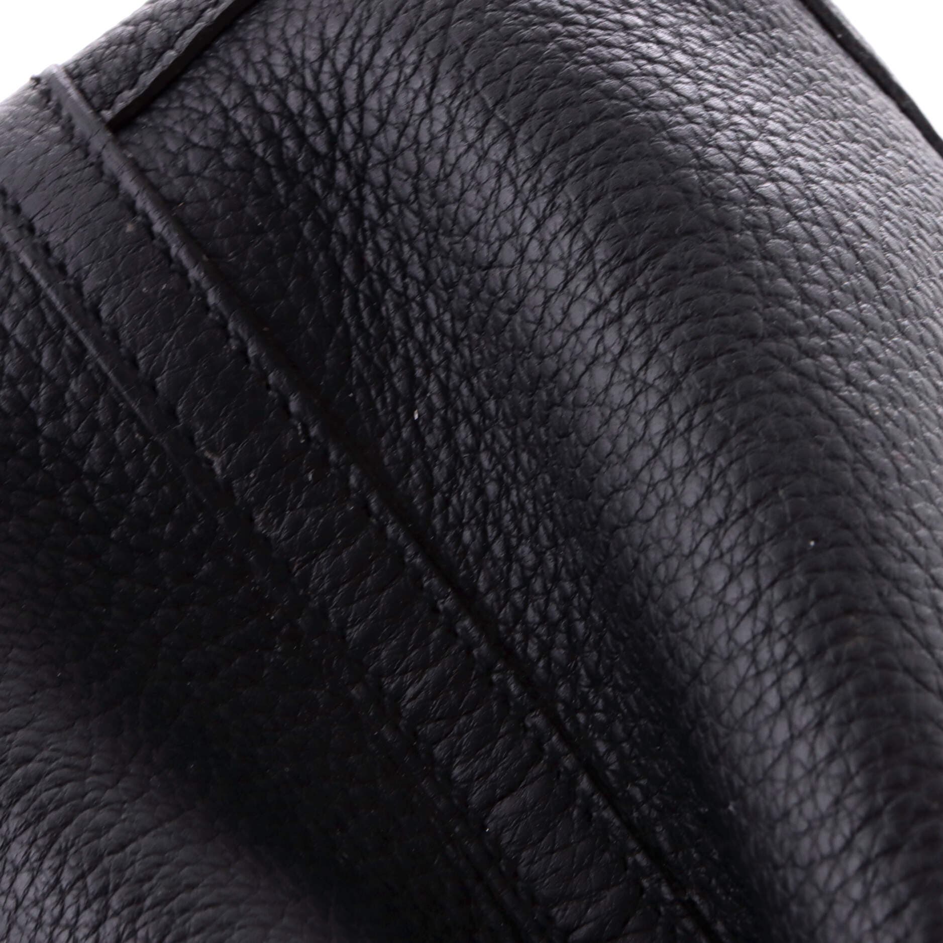 Pre-Owned Hermes Garden Party Tote Leather 30, Alternate, color, Noir