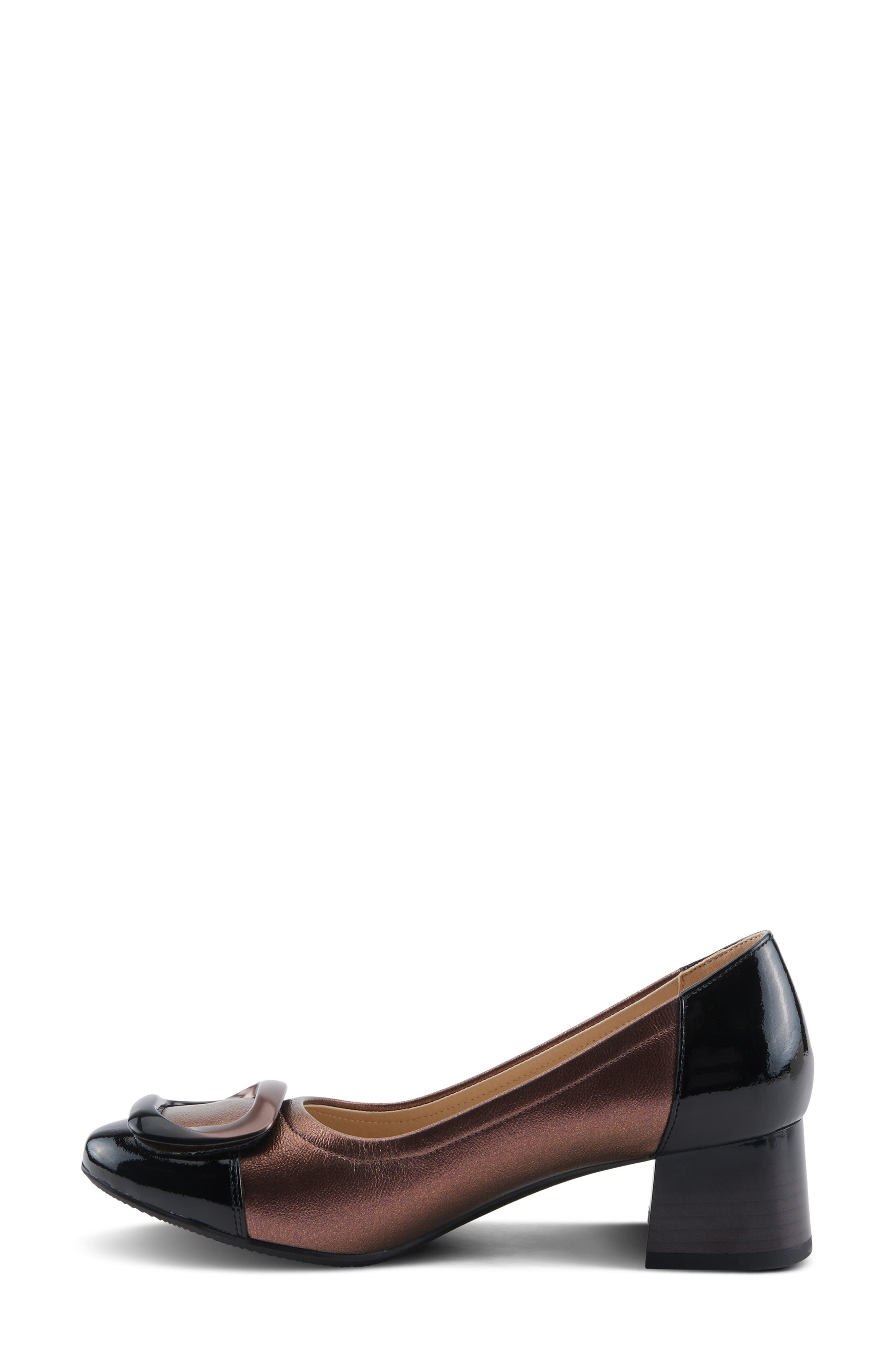 Babysteps Two-Tone Cap Toe Pump, Alternate, color, COPPER METALLIC