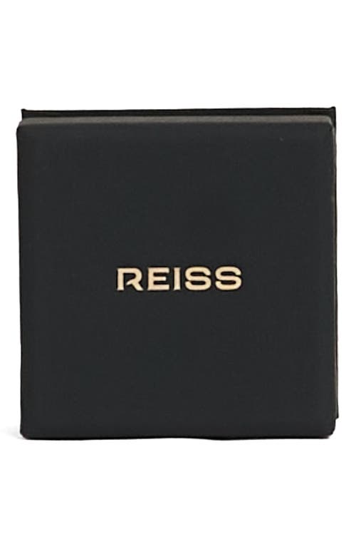 Reiss Gold Dinah Tone Dome Drop Earrings In Gold