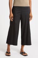 Vince Linen Blend Crop Wide Leg Pants
