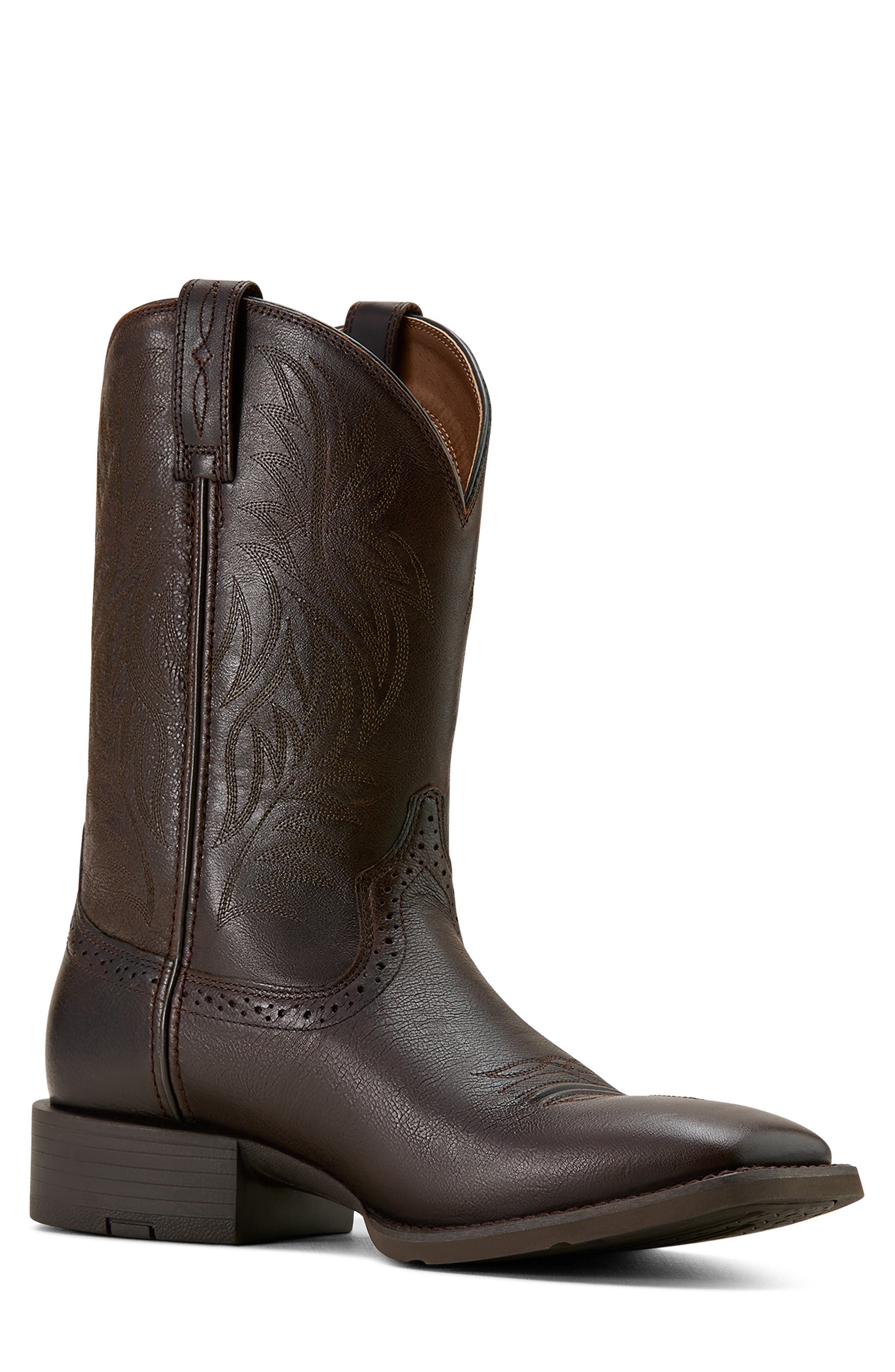 Ariat Sport Square Toe Western Boot, Alternate, color, Brown