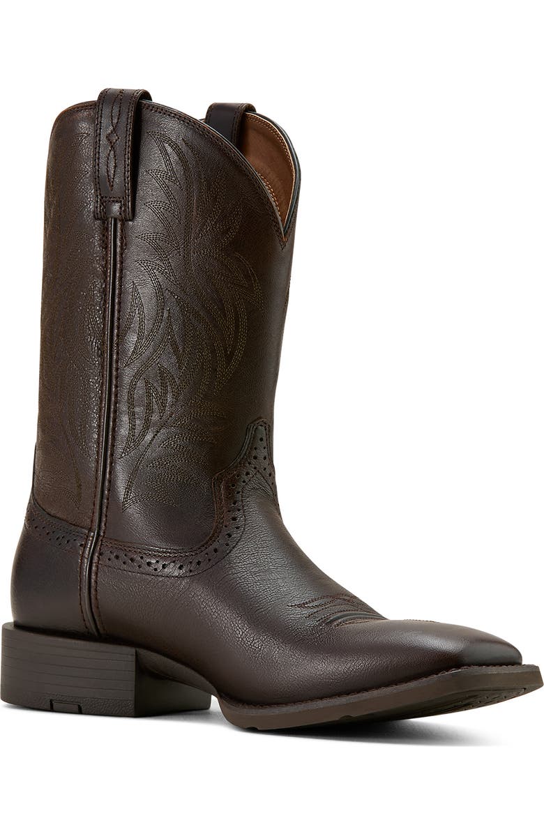 Ariat Sport Square Toe Western Boot, Alternate, color, Brown