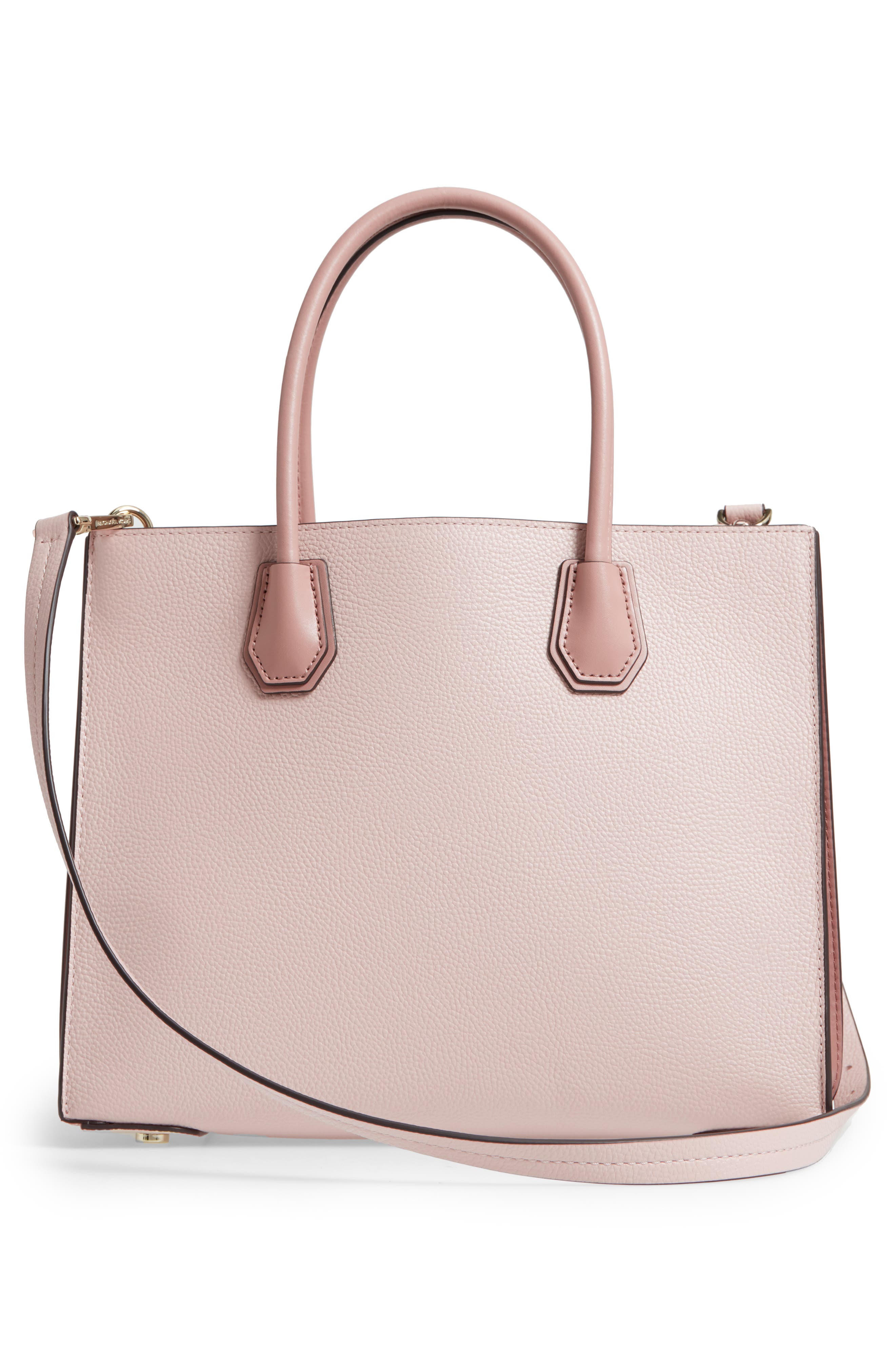 Large Mercer Leather Tote, Alternate, color, SOFT PINK