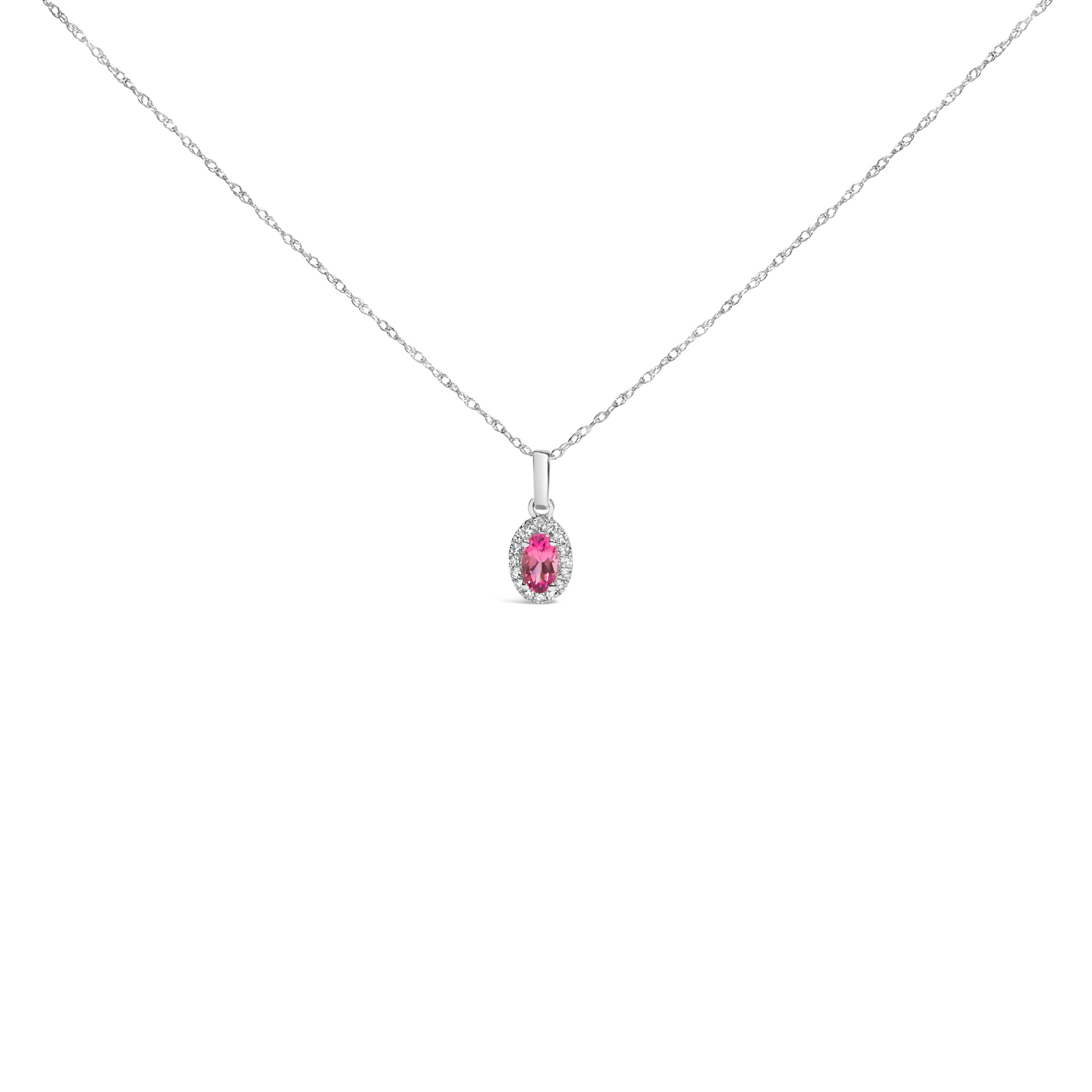 Pink Tourmaline | White