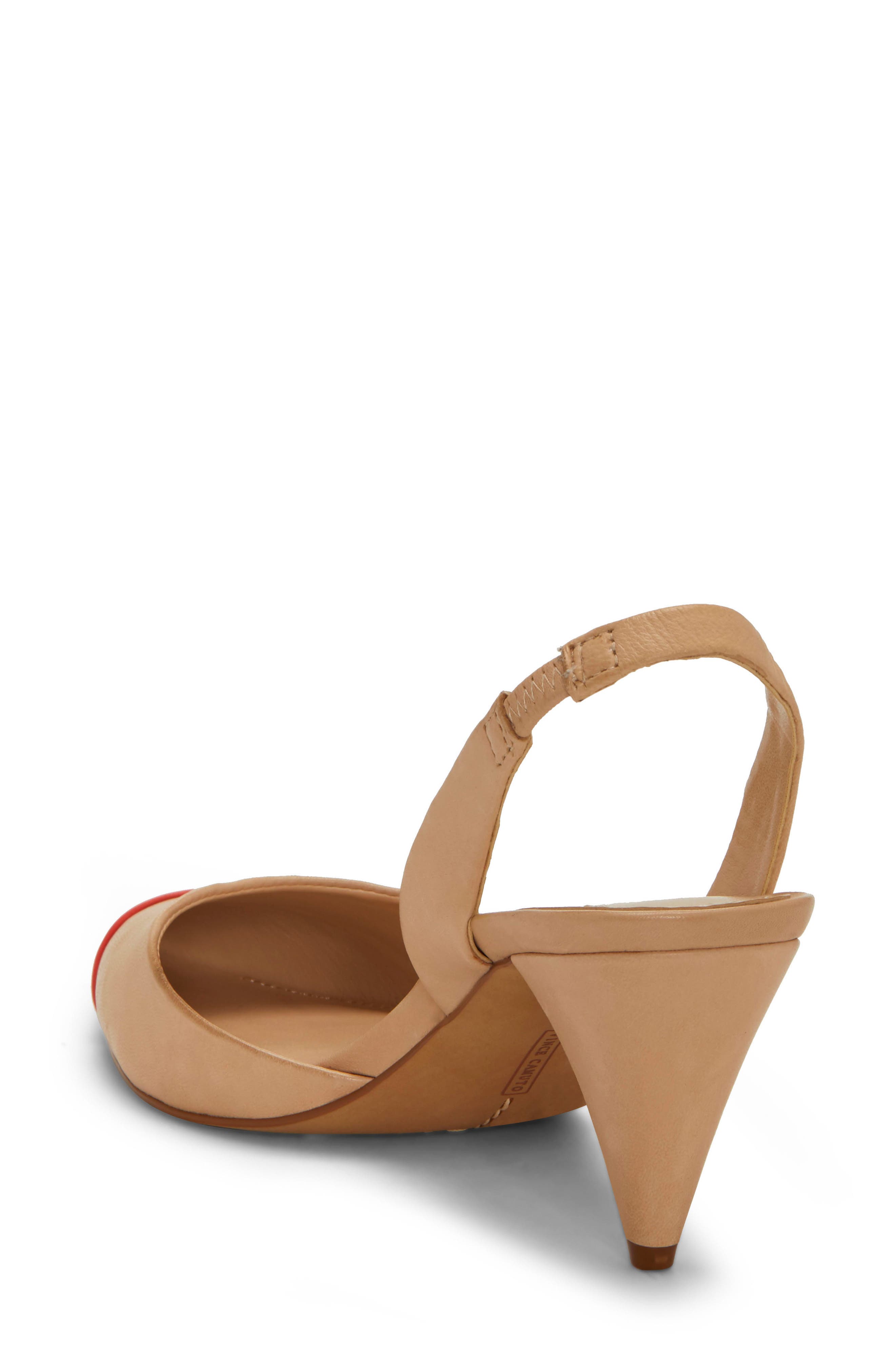 Corran Slingback Pump, Alternate, color, BUFF/ HOT LEATHER