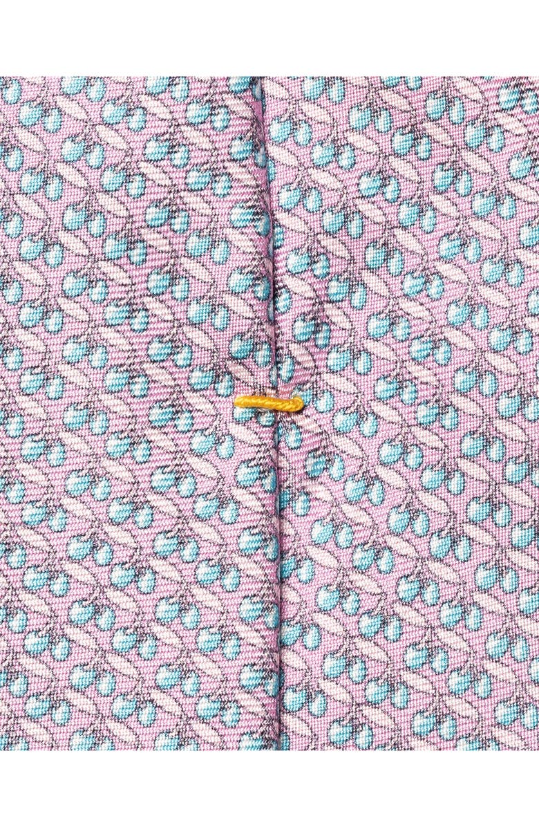 Eton Cherries Print Silk Tie, Alternate, color, Medium Pink