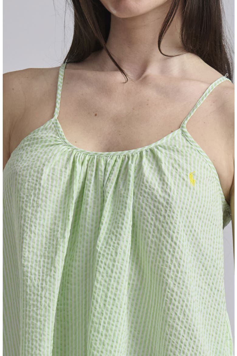 Seersucker Nightgown, Alternate, color, PISTACHIO GREEN