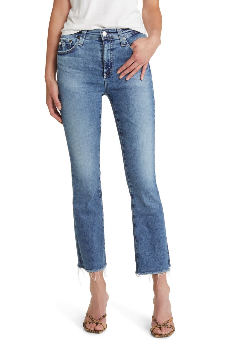 Farrah High Waist Crop Bootcut Jeans, Main, color, 14 YEARS BLUE N