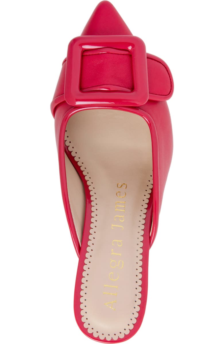 Allegra James Cara Leather Buckle Mule, Alternate, color,