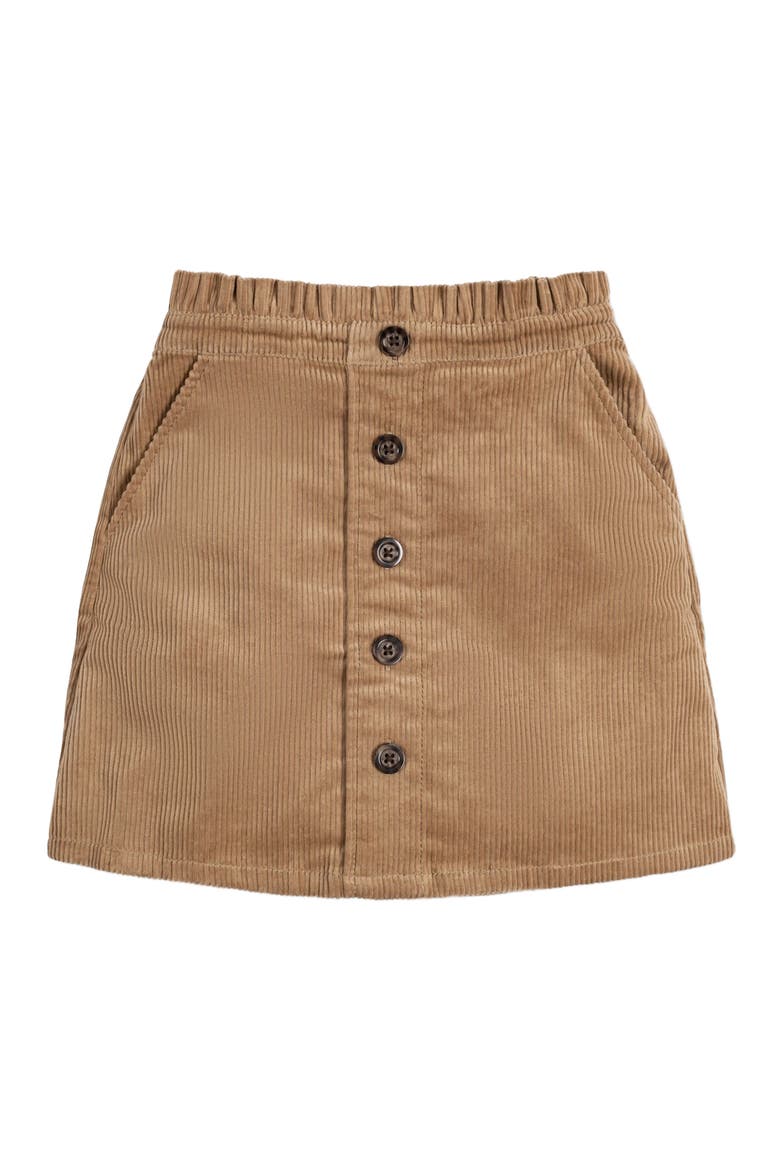 Girls' Corduroy Cinch Waist Skirt, Kids, Main, color, Medium Brown Corduroy