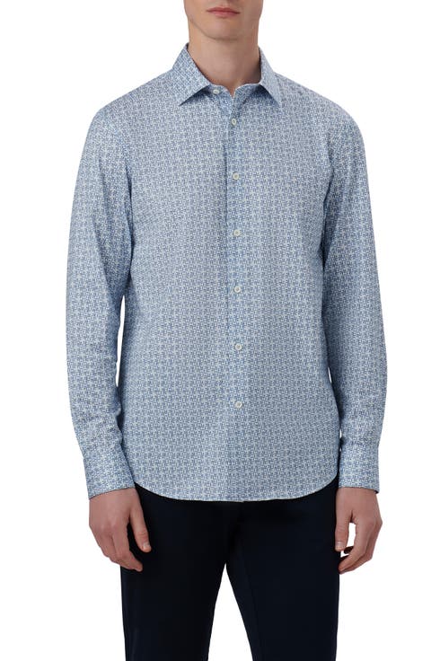 James OoohCotton® Geometric Print Button-Up Shirt